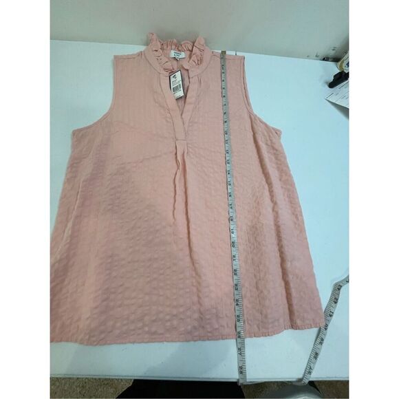 Crown & Ivy women’s sleeveless blouse pink NWT medium - Picture 4 of 7